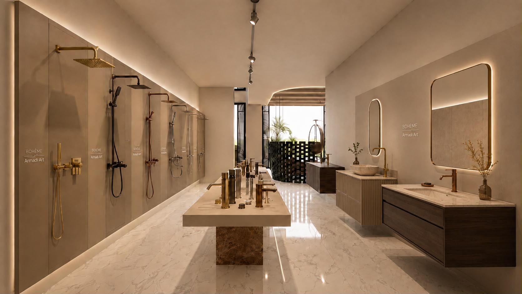 Akcanlar showroom banyo ürünleri