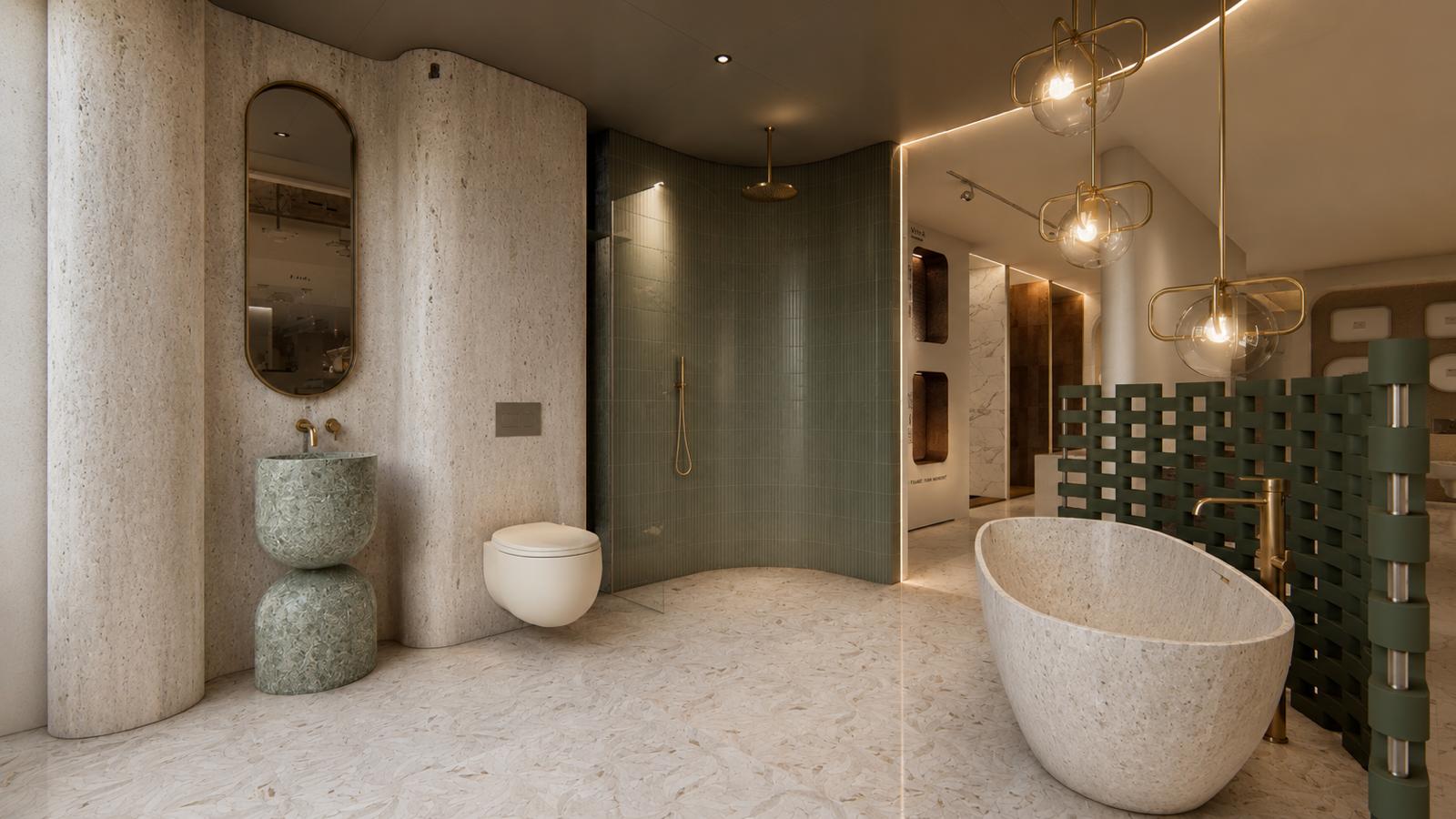 Akcanlar showroom banyo tasarımı
